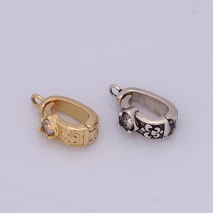 Snap Clasp,18K Gold Filled Openable Clasp, Necklace Clasp, Jewelry Clasp, Bracelet Clasp DIY Jewelry Making Supplies