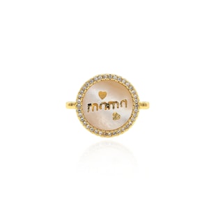 Conector fêmea Micropavé CZ, conector de letra preenchido com ouro 18K, pingente de palavra, conector de texto, acessórios para fazer joias DIY, 15,2x19,8x2,1mm