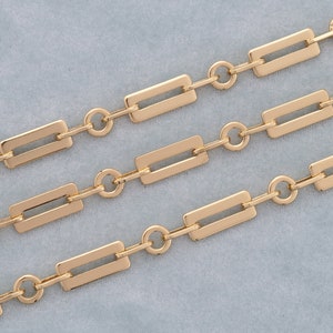 18K Gold Filled Cable Chain,Semi Finished Chain for DIY Bracelet Necklace Making Supplies