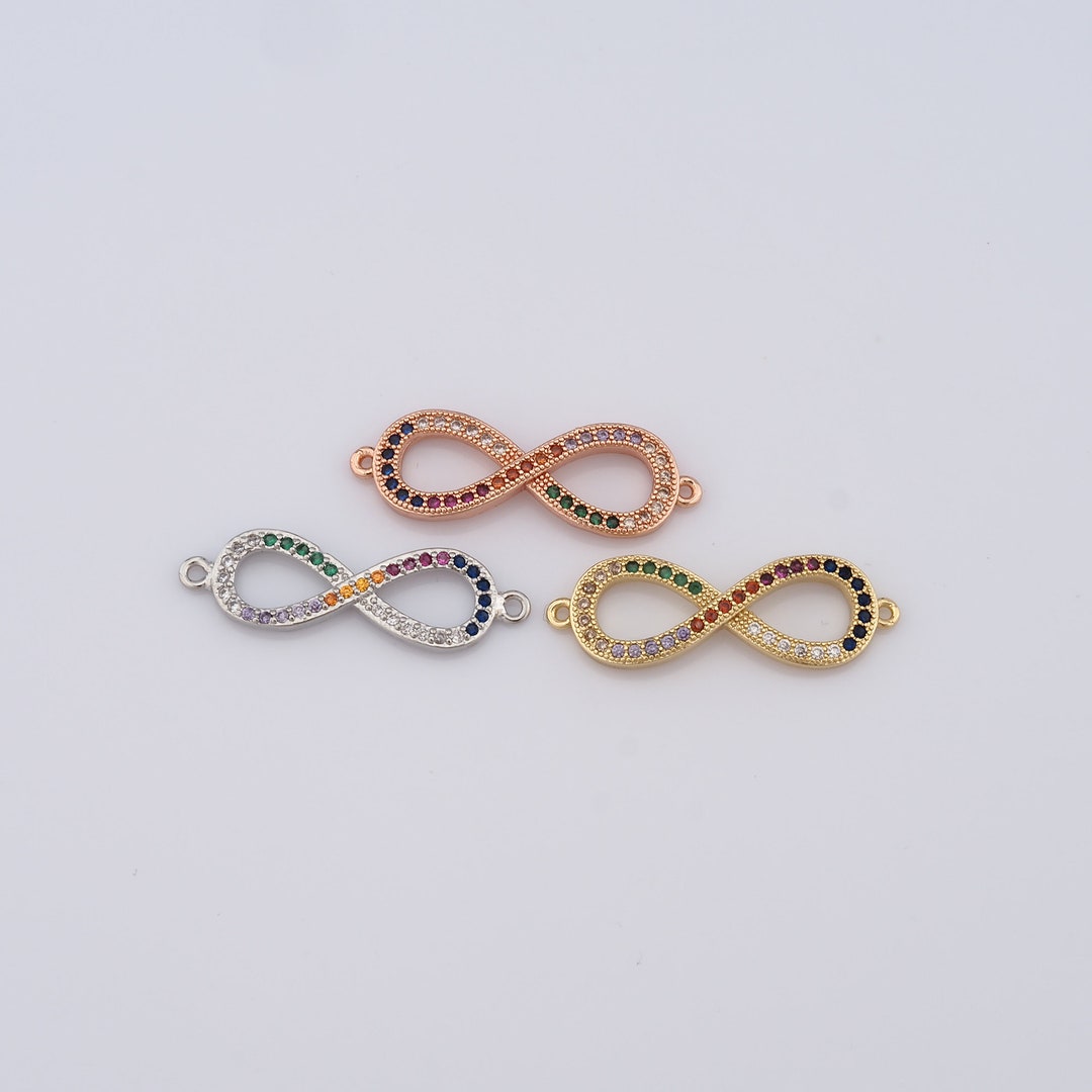 18K Gold Filled Infinity Connector,gold Infinity Connector,infinity ...