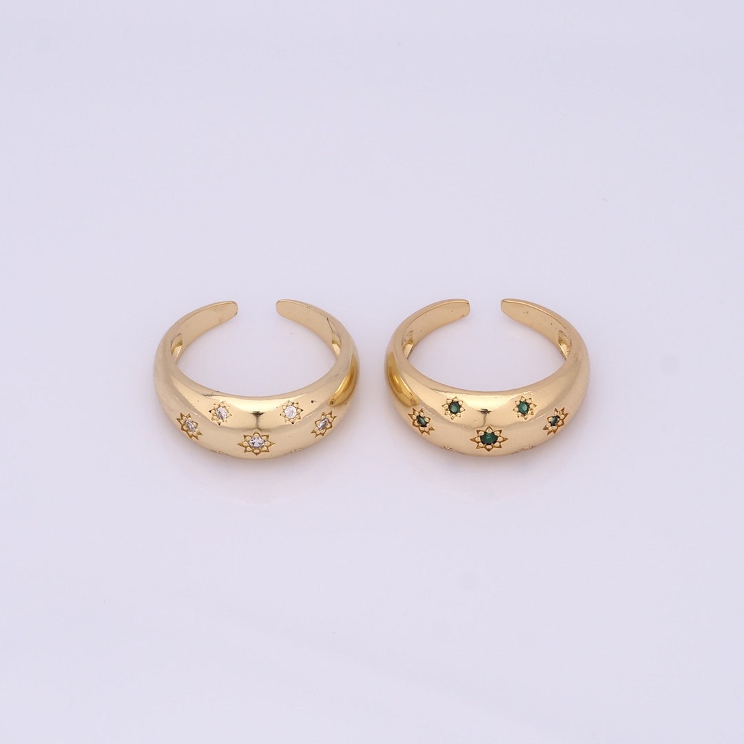 Gold Rings Open Rings Gold Open Rings,18k Gold Filled Thick Rings,star Rings,gift for Her ...