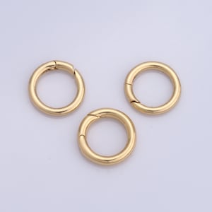 Gold Snap Clasp,18K Gold Filled Round Clasp, Necklace Clasp, Jewelry Clasp, Bracelet Clasp DIY Jewelry Making Supplies