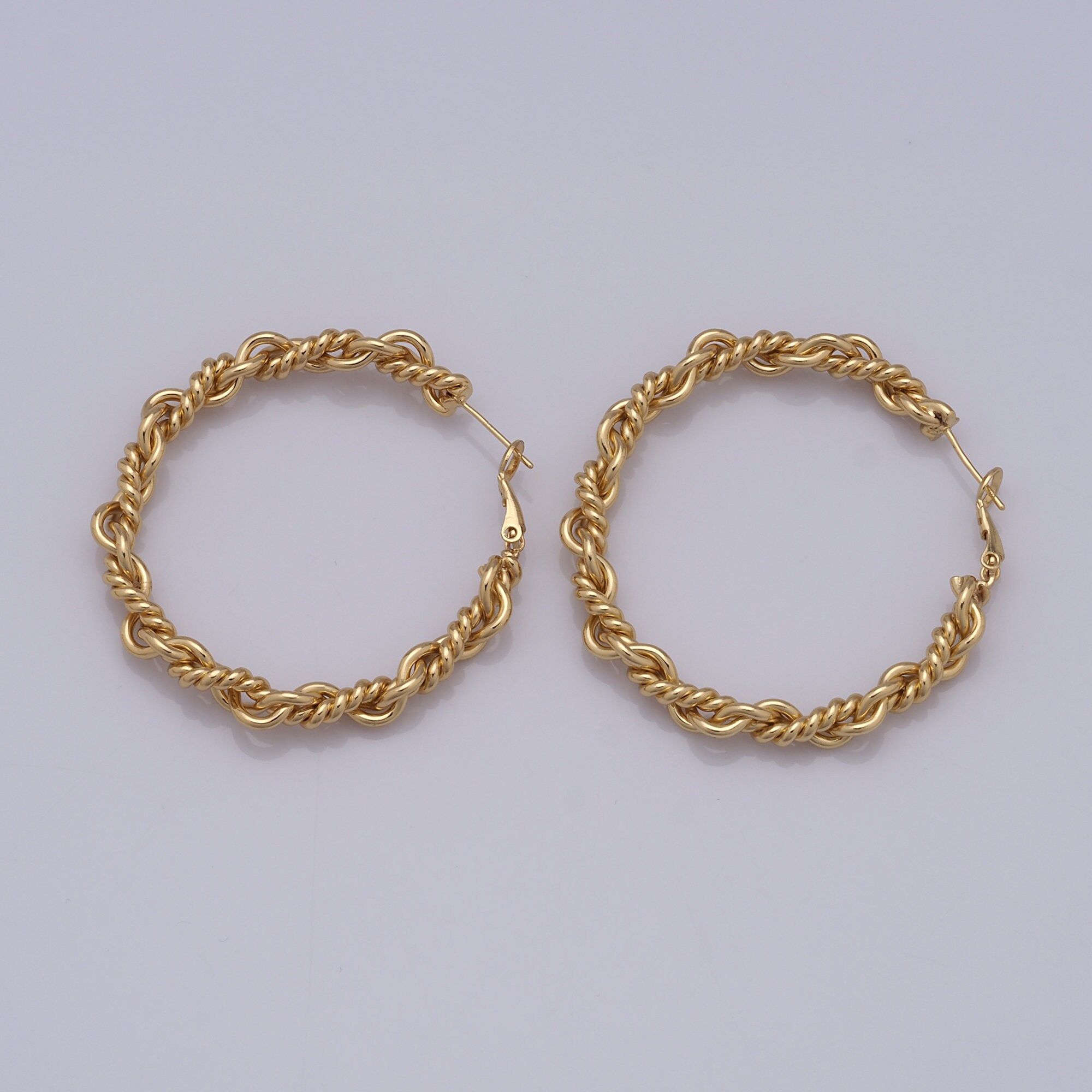 Gold Twist Earrings,18K Gold Filled Hoop Earrings,Hoop Earrings,Hypoallergenic Huggie Hoop,Gift for Her