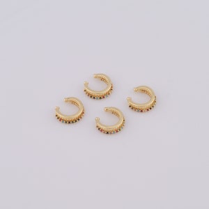 Gold Non Piercing Cartilage Clip Earrings,18K Gold Filled Cuff Earrings,Hypoallergenic Huggie Hoop,Gift for Her