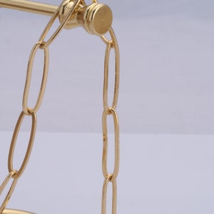 18K Gold Filled Paper Clip Kette, halb fertige Kette für DIY Armband Halskette machen Lieferungen