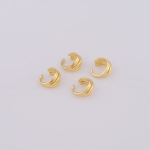 Gold Non Piercing Cartilage Clip Earrings,18K Gold Filled Cuff Earrings,Hypoallergenic Huggie Hoop,Gift for Her