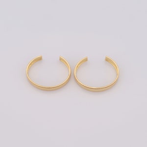 18K Gold Filled Open End Bangles, Minimalist Bangles, Gift for Her