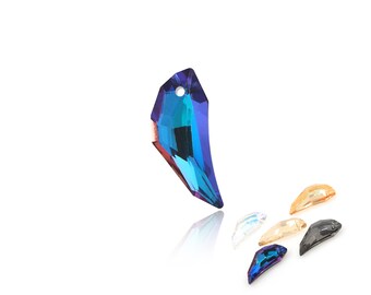 60pcs Crystal Pendant, 6150 Crystal Pegasus Wings, Multi-Color Optional, DIY Bracelet Necklace Accessories