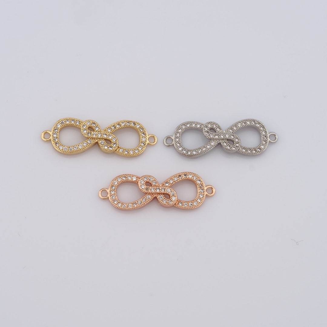 18K Gold Filled Infinity Connector,gold Infinity Connector,infinity ...