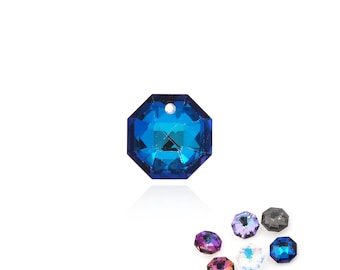 200pcs Crystal Pendant, 6401 Octagonal Pendant, Multi-Color Optional, DIY Jewelry Necklace, DIY Jewelry Crystal Accessories