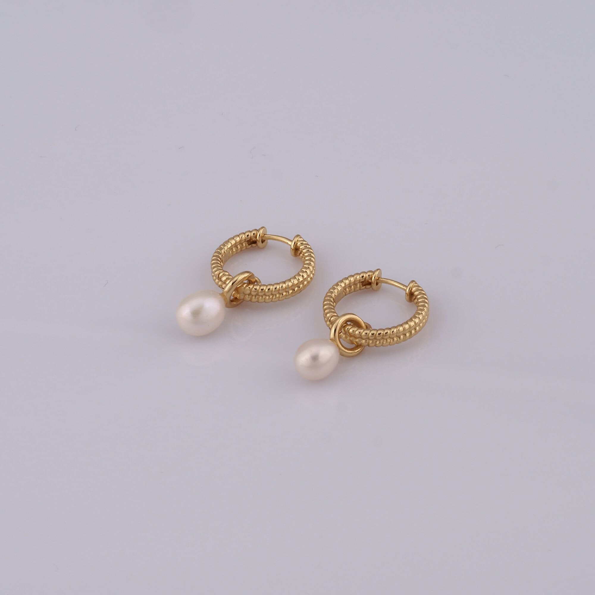 18K Gold Filled Pearl Earrings,Huggie Hoop Earrings,Hoop Earrings,Hypoallergenic Huggie Hoop,Gift for Her