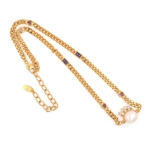 Dainty Pearl Jewelry, Fashion Necklace, 18K Gold Filled Beaded Necklace, Pearl Necklace, Gift For Her, 48cm