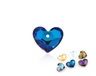 315pcs, colgante de amor, colgante de cristal en forma de corazón, collar en forma de corazón, multicolores disponibles, accesorios de cristal de joyería de bricolaje