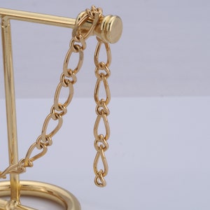 18K Gold Filled Cable Chain,Semi Finished Chain for DIY Bracelet Necklace Making Supplies