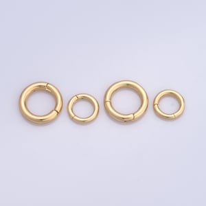 Gold Snap Clasp,18K Gold Filled Round Clasp, Necklace Clasp, Jewelry Clasp, Bracelet Clasp DIY Jewelry Making Supplies