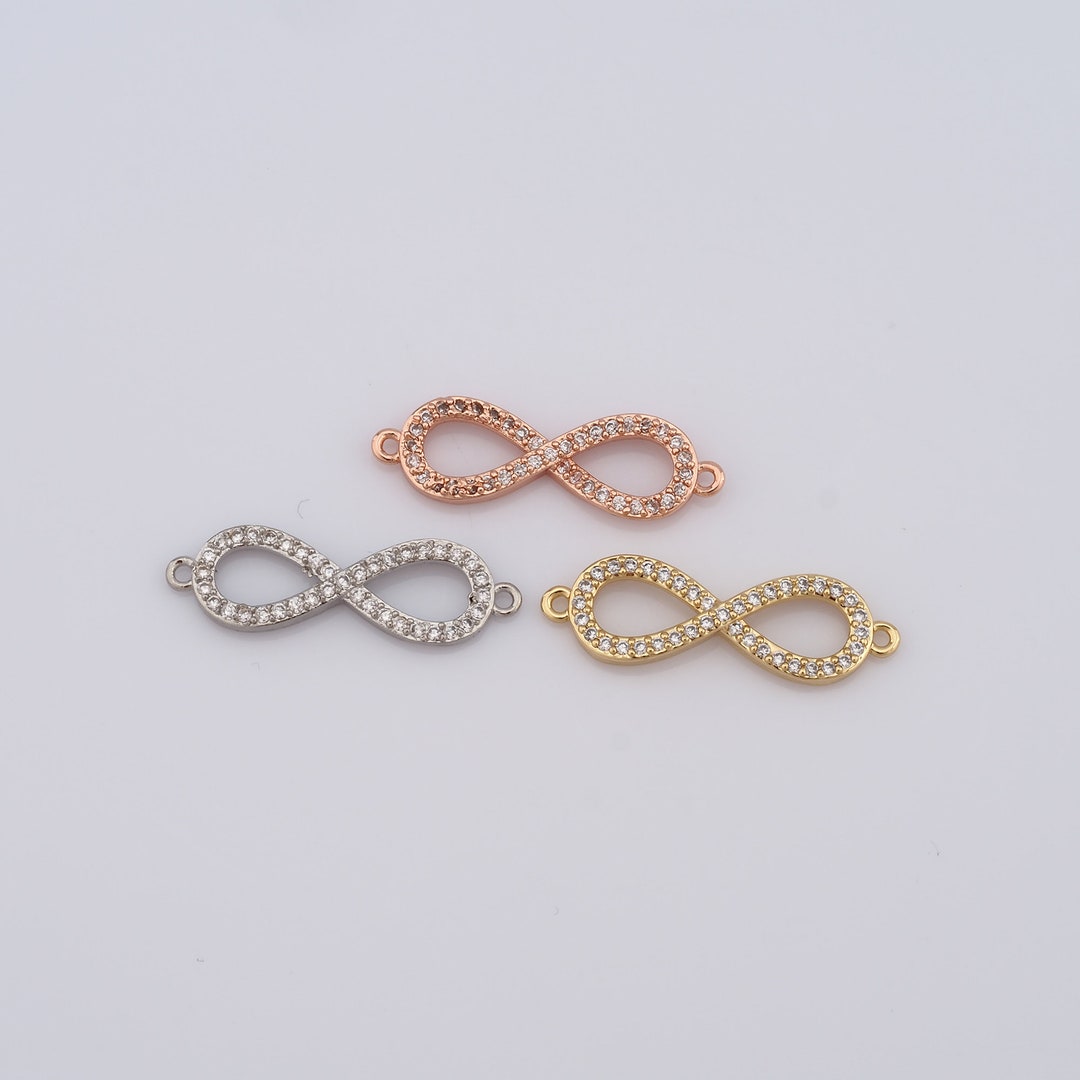 18K Gold Filled Infinity Connector,gold Infinity Connector,infinity ...
