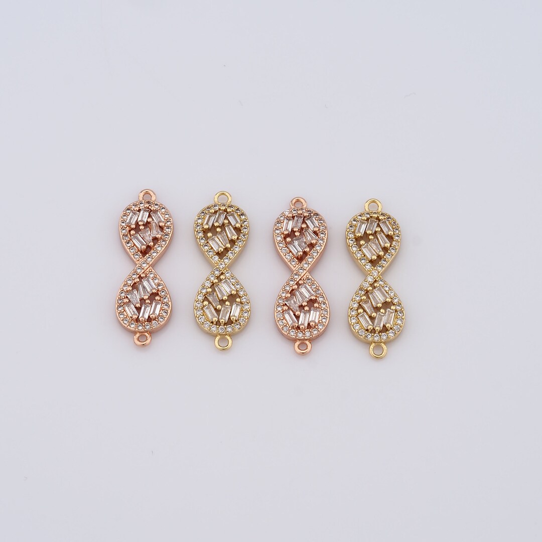 18K Gold Filled Infinity Connector,gold Infinity Connector,infinity ...