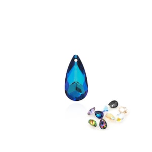 216pcs Crystal Baroque Pendants, 6106 Crystal Pendants, Water Drop Necklaces, Teardrop Pendants, DIY Crystal Accessories