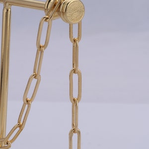 18K Gold Filled Paper Clip Kette, halb fertige Kette für DIY Armband Halskette machen Lieferungen
