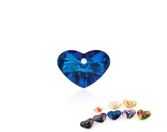 315pcs, colgante de amor, colgante de cristal en forma de corazón, collar en forma de corazón, multicolores disponibles, accesorios de cristal de joyería de bricolaje