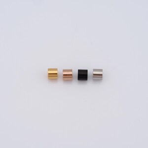 18K Gold Filled Round Spacer Beads,Tube Beads,Round Beads for DIY Jewelry Making Findings Supply