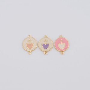 18K Gold Filled Heart Connectors,Heart Connectors,Heart Connectors, DIY Bracelet Necklace Jewelry Making Supplies