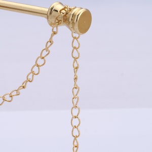 18K Gold Filled Cable Chain,Semi Finished Chain for DIY Bracelet Necklace Making Supplies