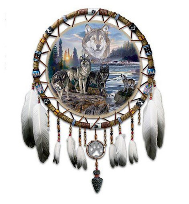 Fast delivery wolf wind chime 5D DIY full square/round diamond Etsy