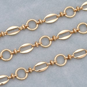 18K Gold Filled Cable Chain,Semi Finished Chain for DIY Bracelet Necklace Making Supplies