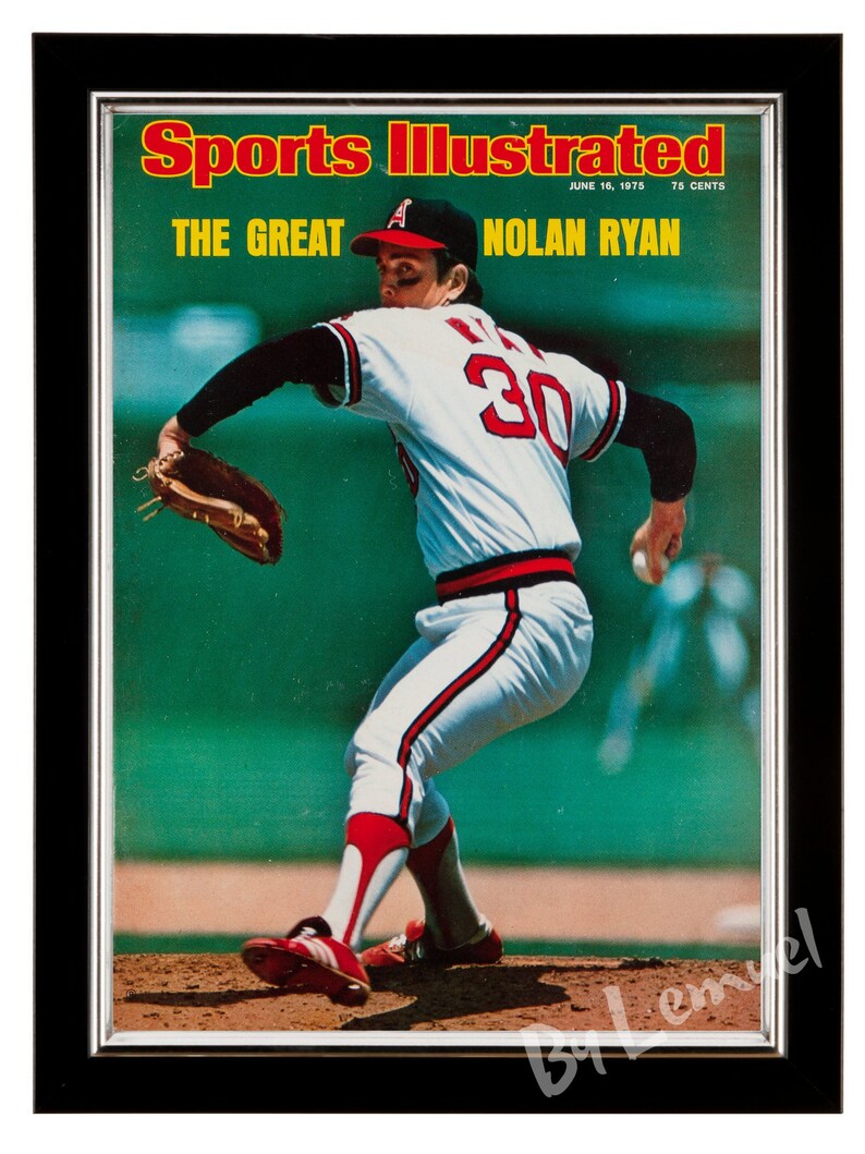 Nolan Ryan Sports Illustrated Cover 1975 Baseball Gift Poster Etsy