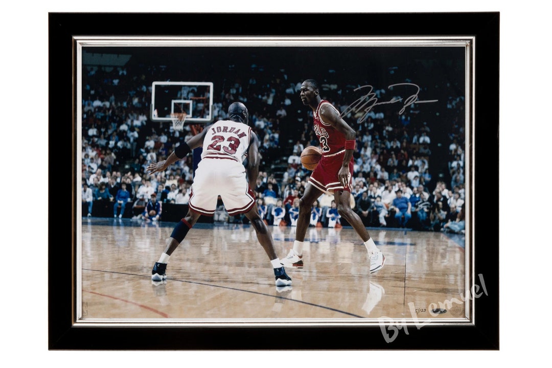 signed michael jordan ball