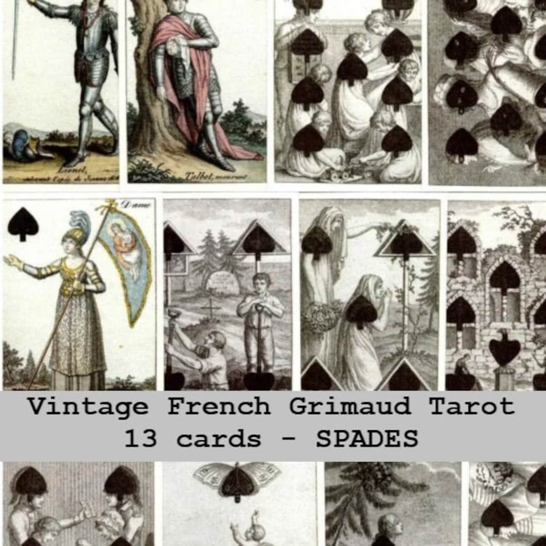 RARE ANCIEN JEU DE CARTES CHIROMANCIQUE GRIMAUD TAROT ANCIEN Paris 75001