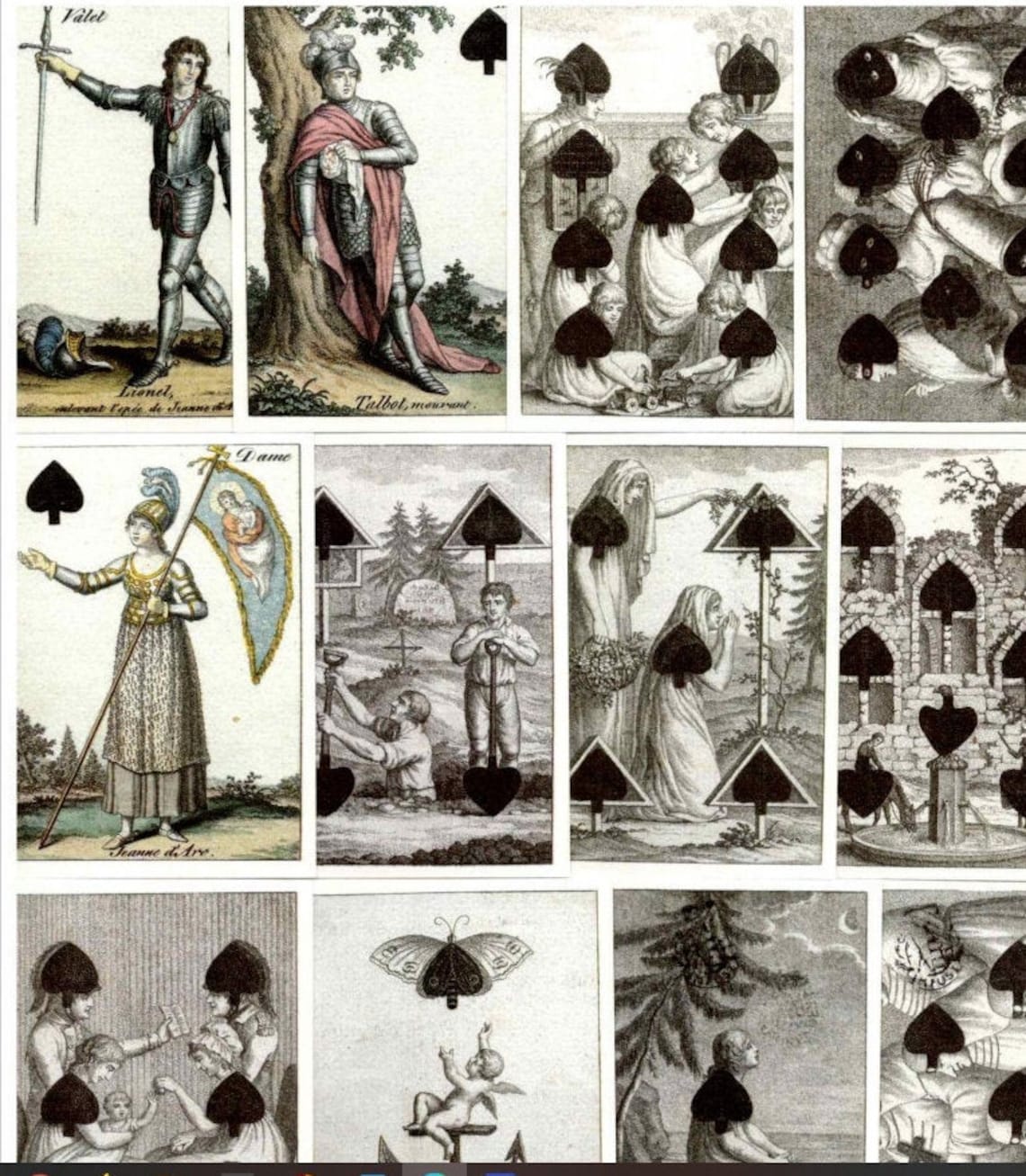 ANCIEN JEU DE cartes grand format : TAROT DE KERSAINT 1974 VINTAGE EUR