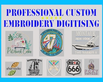 Embroidery File Conversion any format to any other, very fast turnaround PES DST JEF