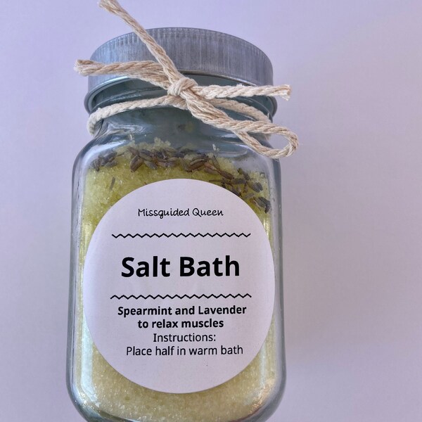 Epsom Salt Bath Bomb Etsy