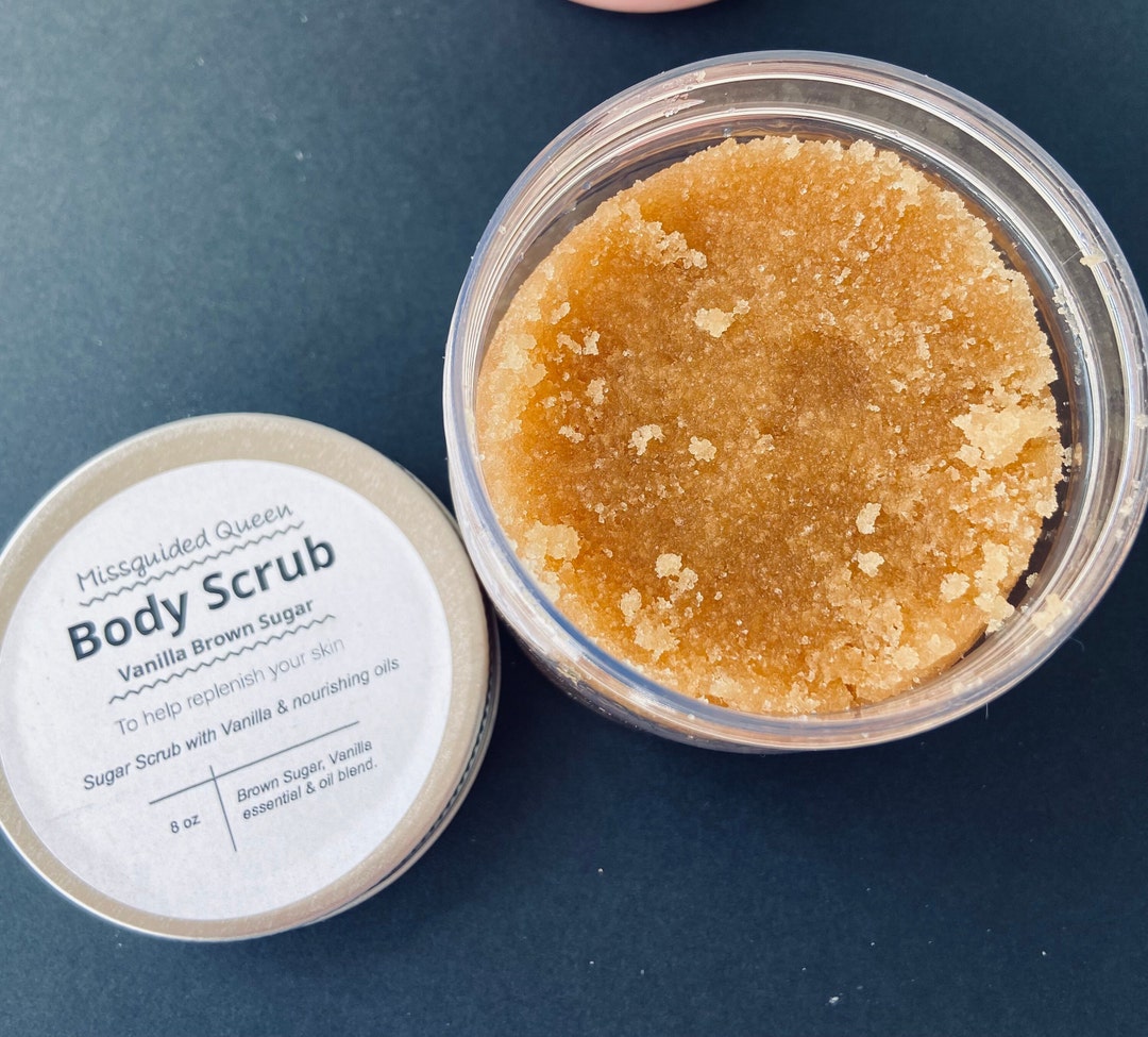 Brown Sugar Body Scrub Vanilla & Brown Sugar Body Polish for Skin Care