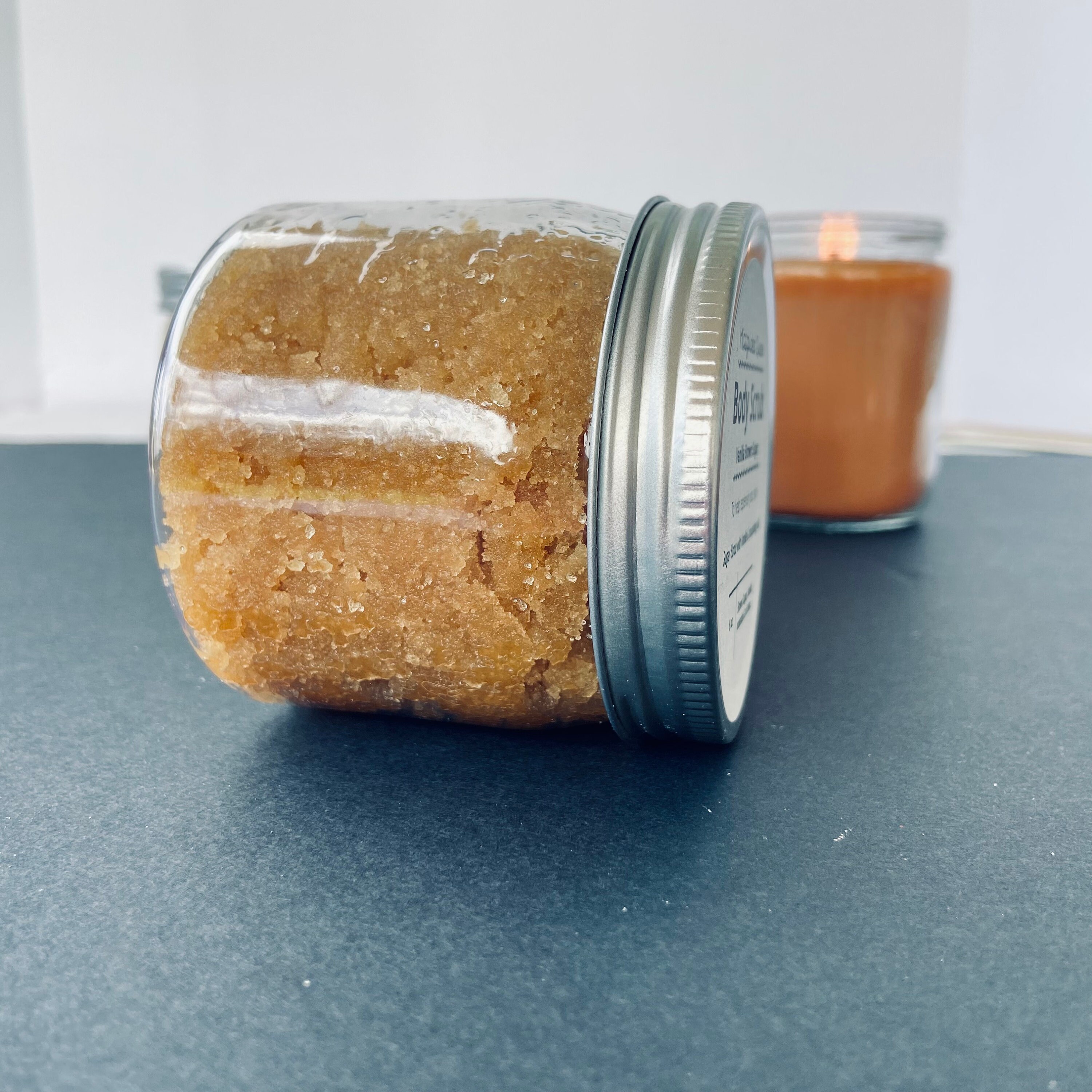 Brown Sugar Body Scrub Vanilla & Brown Sugar Body Polish for Skin Care