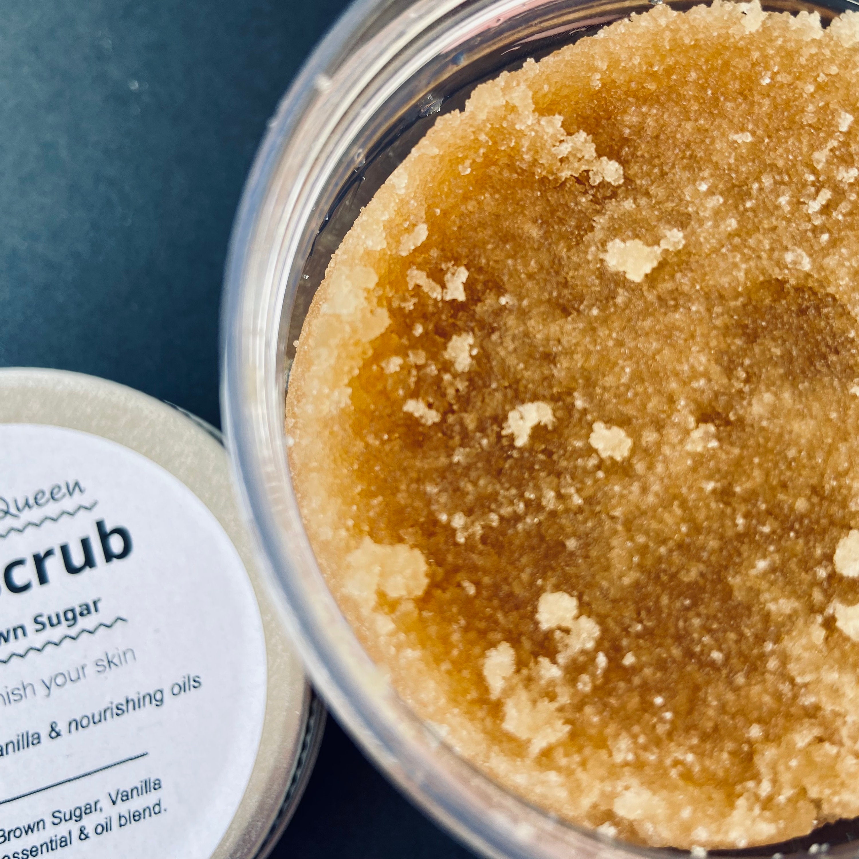 Brown Sugar Body Scrub Vanilla & Brown Sugar Body Polish for Skin Care