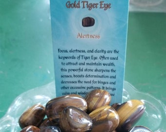 Gold Tigers Eye - Alertness