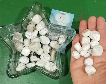 Tumbled Howlite stones - Stress Relief