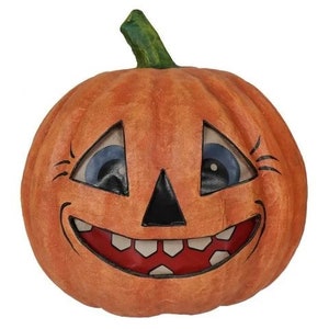 Bethany Lowe Designs décoration d&#39;Halloween de style vintage, conception d&#39;art folklorique, Halloween d&#39;inspiration vintage, calebasses en vélin, citrouilles en vélin