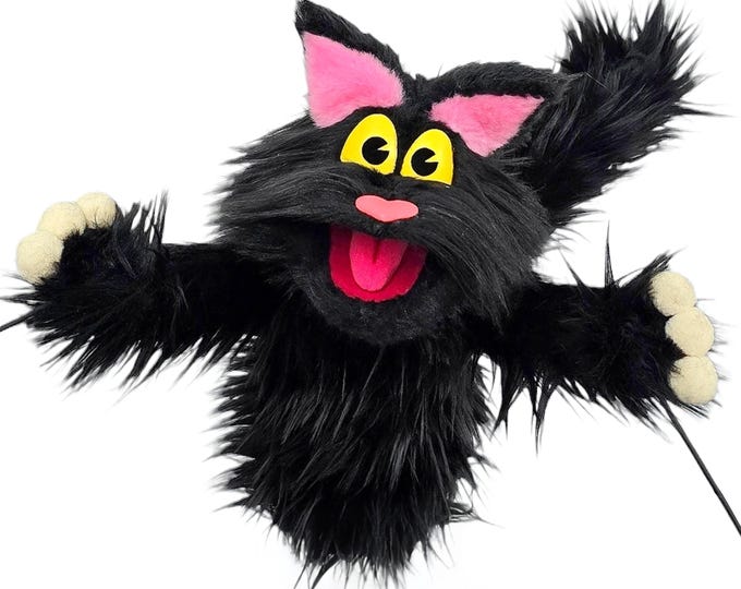 Black Cat Puppet