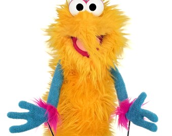 Monster Puppet "Schnozz Wackadoo" by UzzyWorks. Professional Hand and Rod "Muppet-Style"