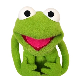 Little Frog Professional Puppet by UzzyWorks. Hand and Rod MuppetStyle image 6