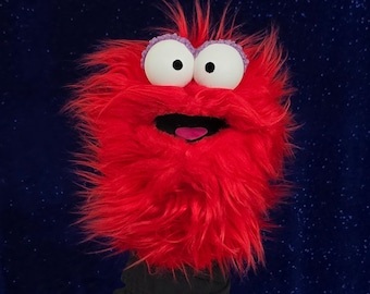 Red Wackadoo Monster Puppet