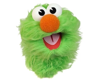 Green Wackadoo Monster Puppet