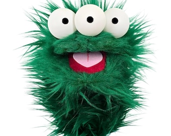 Green Wackadoo Monster Puppet