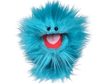 Blue Wackadoo Monster Puppet
