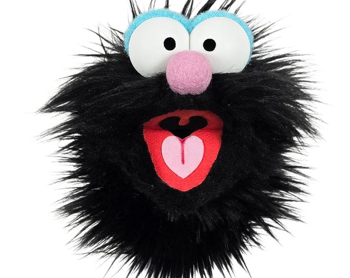 Black Wackadoo Monster Puppet