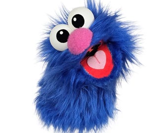 Blue Wackadoo Monster Puppet